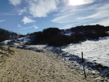 De Panne in de sneeuw (België)